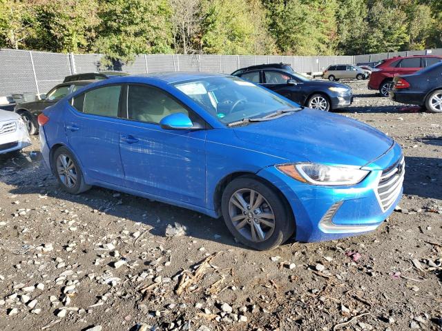 KMHD84LF7HU136787 - 2017 HYUNDAI ELANTRA SE BLUE photo 4