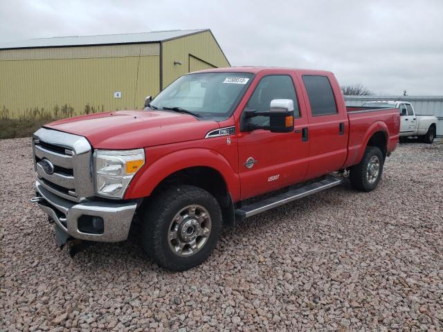 1FT8W3BT0EEB63932 - 2014 FORD F350 SUPER DUTY RED photo 1