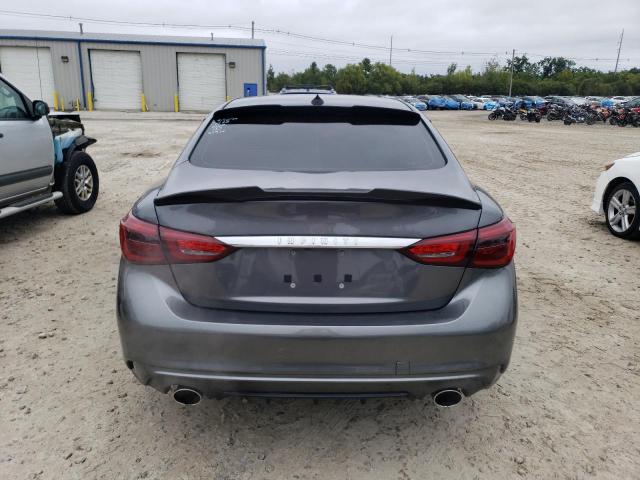 JN1EV7AR8KM556634 - 2019 INFINITI Q50 LUXE GRAY photo 6