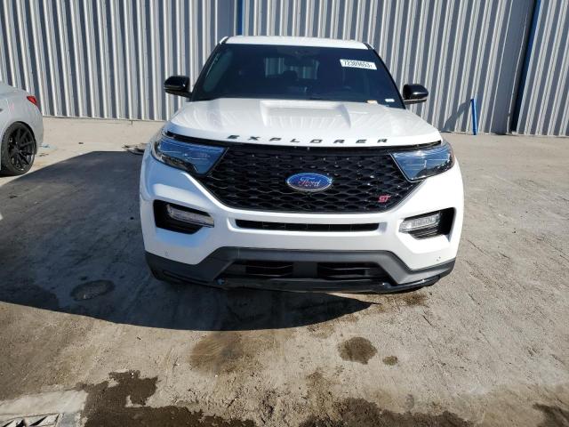 1FM5K8GC6NGA07611 - 2022 FORD EXPLORER ST WHITE photo 5