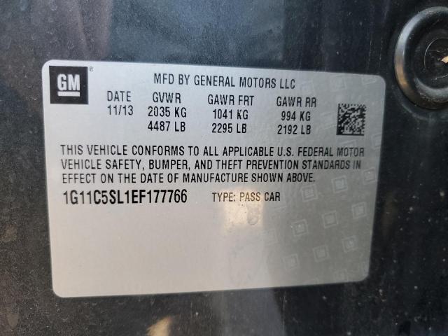 1G11C5SL1EF177766 - 2014 CHEVROLET MALIBU 1LT 黑色 照片 12