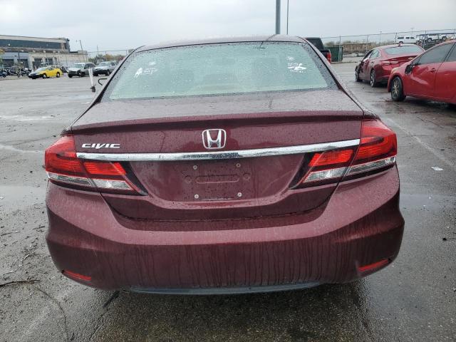 2HGFB2F83EH553663 - 2014 HONDA CIVIC EX BURGUNDY photo 6