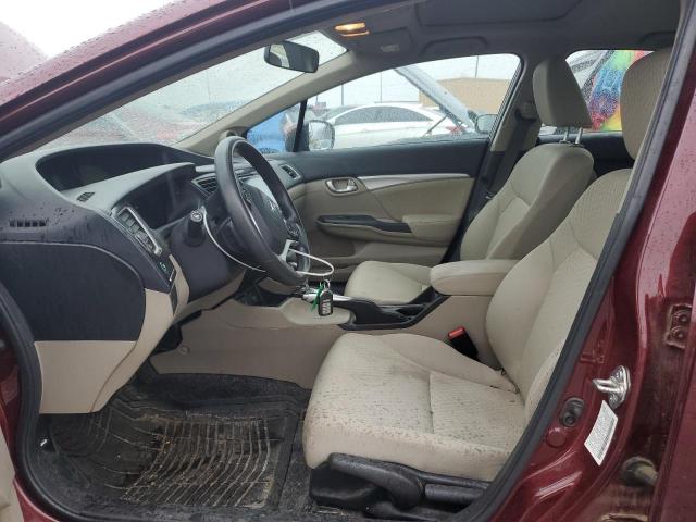 2HGFB2F83EH553663 - 2014 HONDA CIVIC EX BURGUNDY photo 7