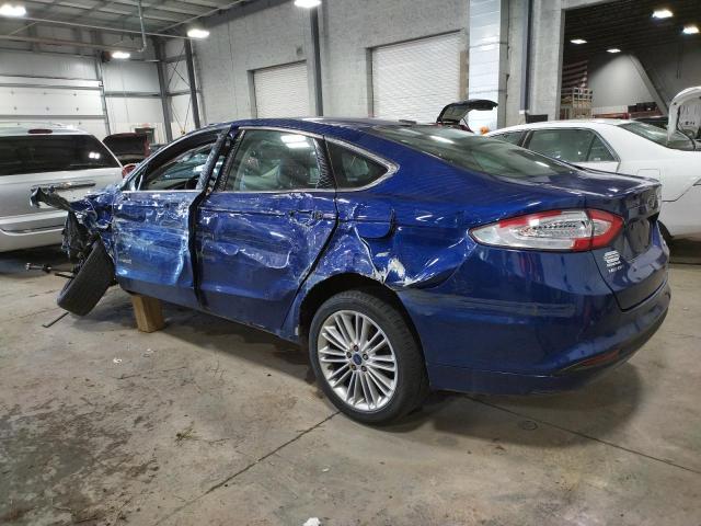 3FA6P0LU1ER312720 - 2014 FORD FUSION SE HYBRID BLUE photo 2