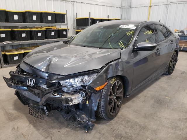 SHHFK7H47KU215575 - 2019 HONDA CIVIC SPORT GRAY photo 2