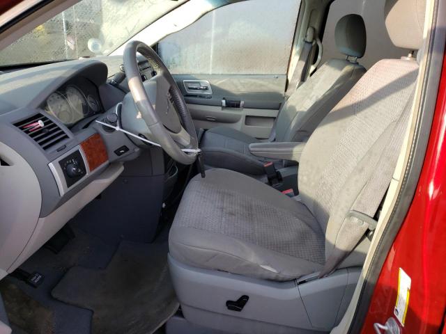 2A8HR54PX8R611595 - 2008 CHRYSLER TOWN & COU TOURING წითელი ფოტო 7