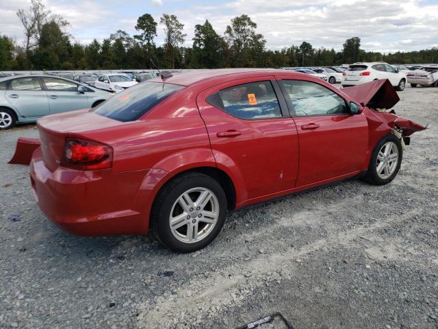 1C3CDZCB0DN576588 - 2013 DODGE AVENGER SXT RED photo 3