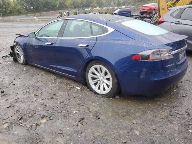 5YJSA1E21HF230276 - 2017 TESLA MODEL S BLUE photo 2