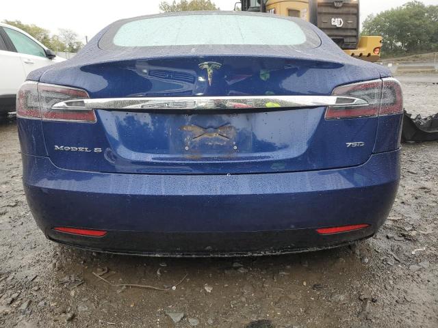 5YJSA1E21HF230276 - 2017 TESLA MODEL S BLUE photo 6