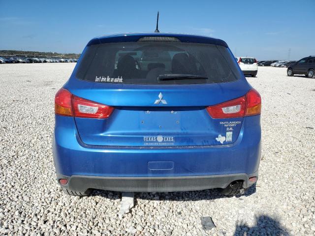 4A4AP3AW8FE029075 - 2015 MITSUBISHI OUTLANDER ES BLUE photo 6