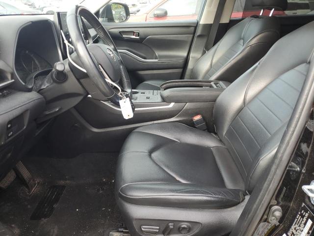 5TDGZRAHXMS041350 - 2021 TOYOTA HIGHLANDER XLE BLACK photo 7