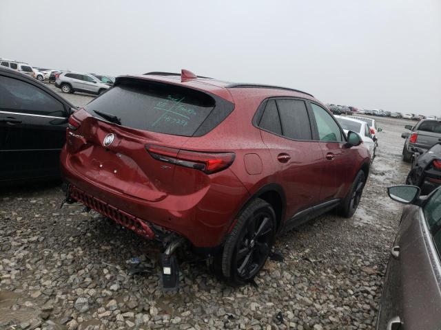 LRBFZPR41ND016575 - 2022 BUICK ENVISION ESSENCE BURGUNDY photo 3