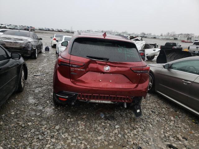 LRBFZPR41ND016575 - 2022 BUICK ENVISION ESSENCE BURGUNDY photo 6