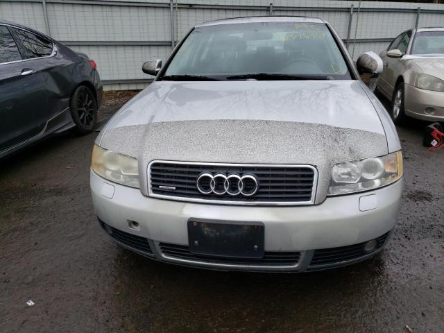 WAULC68E43A249355 - 2003 AUDI A4 1.8T QUATTRO SILVER photo 5