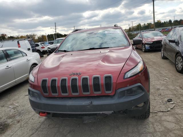 1C4PJMBS0FW567980 - 2015 JEEP CHEROKEE TRAILHAWK BURGUNDY photo 5