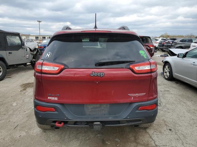 1C4PJMBS0FW567980 - 2015 JEEP CHEROKEE TRAILHAWK BURGUNDY photo 6