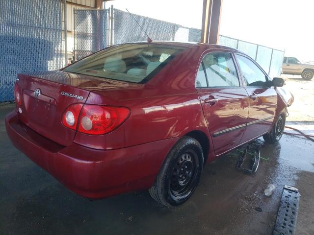 1NXBR32E95Z520573 - 2005 TOYOTA COROLLA CE BURGUNDY photo 3