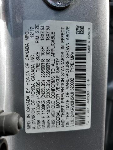 2HKRW2H54JH620002 - 2018 HONDA CR-V EX SILVER photo 13