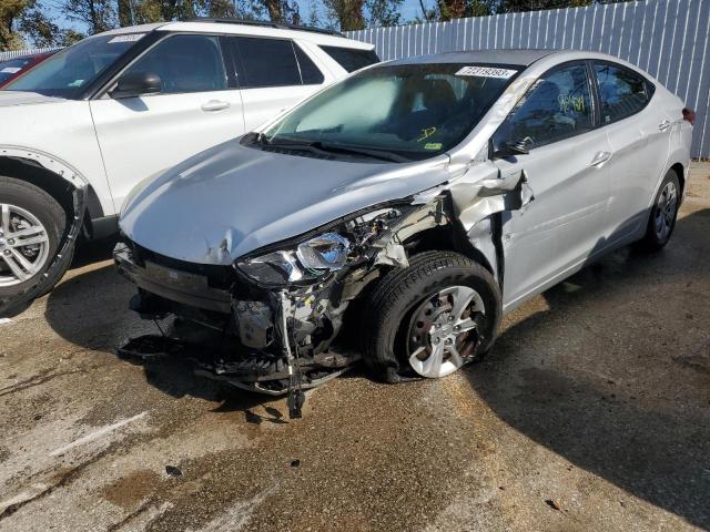 KMHDH4AE3GU575350 - 2016 HYUNDAI ELANTRA SE SILVER photo 1