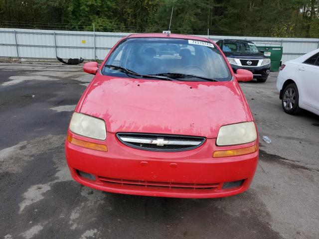 KL1TJ52624B187736 - 2004 CHEVROLET AVEO LS 红色 照片 5