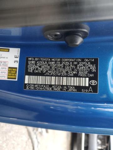 JTKJF5C74F3091248 - 2015 TOYOTA SCION TC ლურჯი ფოტო 12