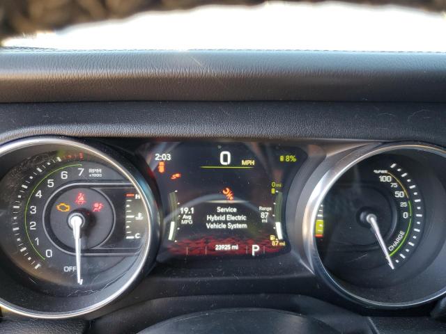 1C4JJXP69NW276055 - 2022 JEEP WRANGLER U SAHARA 4XE CHARCOAL photo 9