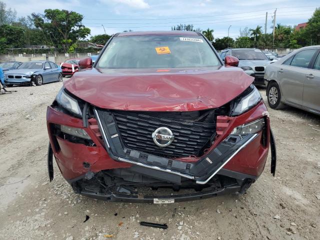 5N1AT3BA0MC682154 - 2021 NISSAN ROGUE SV RED photo 5