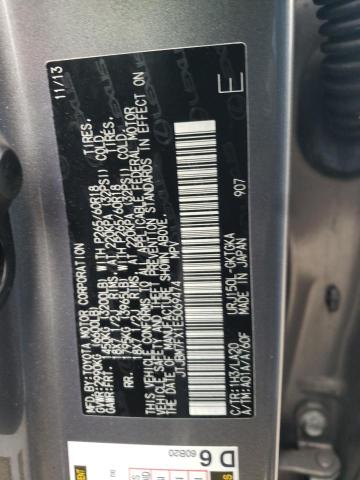 JTJBM7FX1E5069474 - 2014 LEXUS GX 460 GRAY photo 12