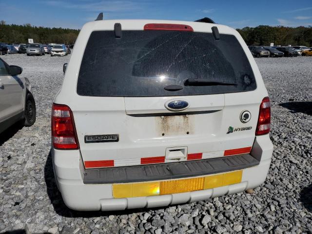 1FMCU5K3XBKA94204 - 2011 FORD ESCAPE HYBRID WHITE photo 6