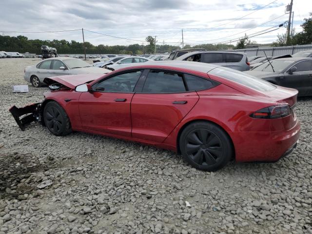 5YJSA1E51PF525662 - 2023 TESLA MODEL S RED photo 2