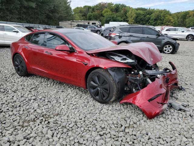 5YJSA1E51PF525662 - 2023 TESLA MODEL S RED photo 4