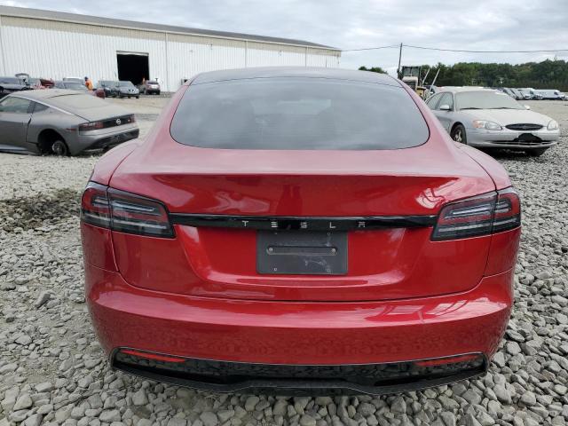 5YJSA1E51PF525662 - 2023 TESLA MODEL S RED photo 6