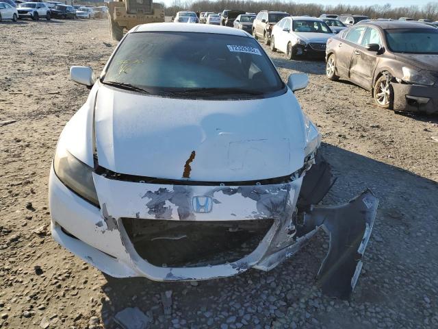 JHMZF1D67CS001759 - 2012 HONDA CR-Z EX WHITE photo 5