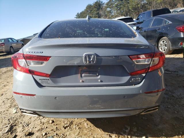 1HGCV2F97NA003433 - 2022 HONDA ACCORD TOURING BLUE photo 6