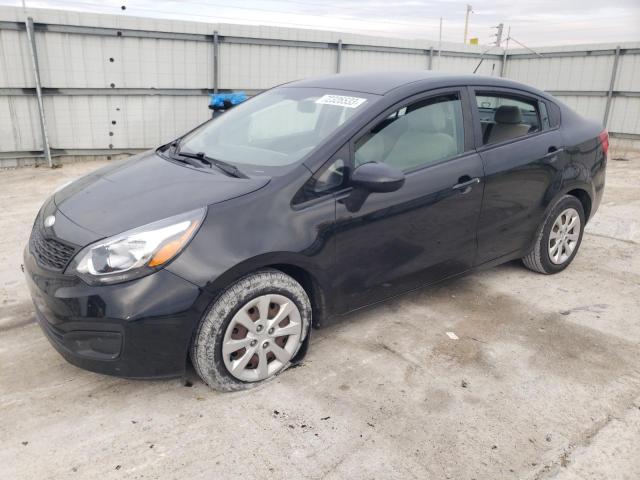 KNADM4A35D6153530 - 2013 KIA RIO LX BLACK photo 1