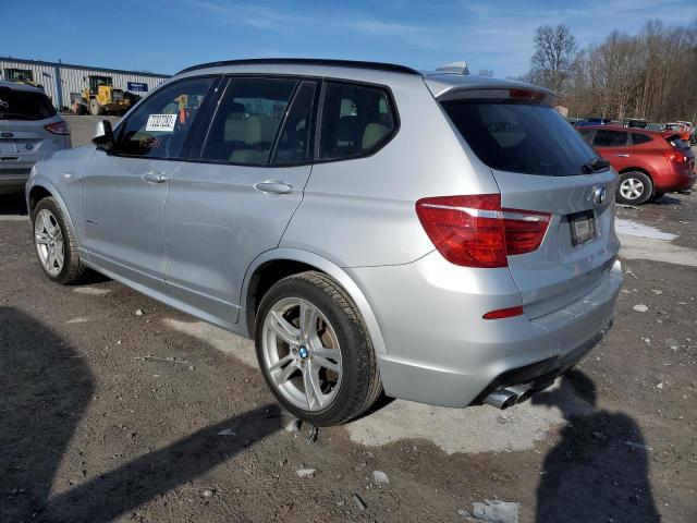 5UXWX7C50EL983496 - 2014 BMW X3 XDRIVE35I SILVER photo 2