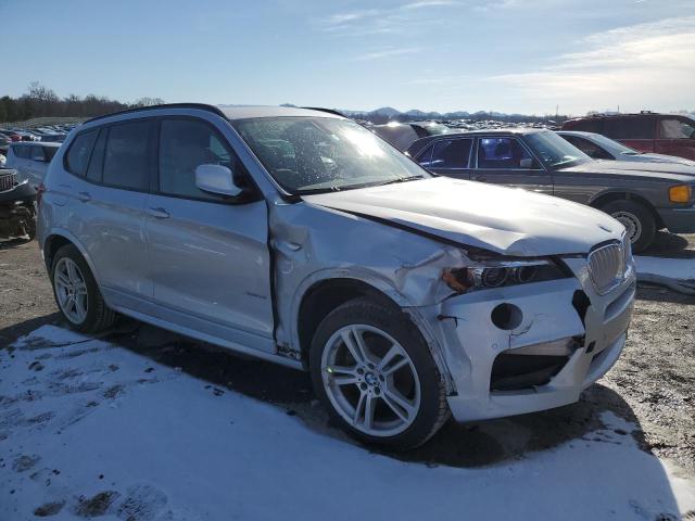 5UXWX7C50EL983496 - 2014 BMW X3 XDRIVE35I SILVER photo 4