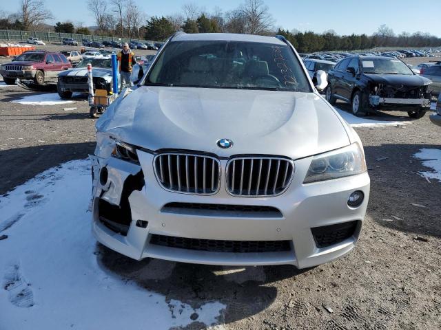 5UXWX7C50EL983496 - 2014 BMW X3 XDRIVE35I SILVER photo 5