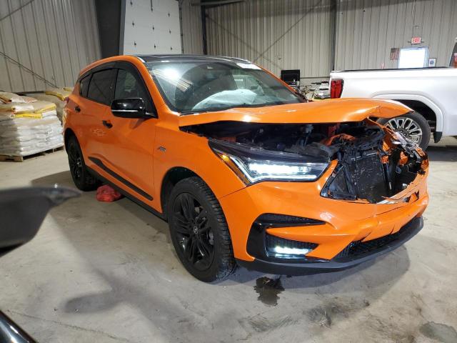 5J8TC2H70MY000283 - 2021 ACURA RDX ADVANCE ORANGE photo 4