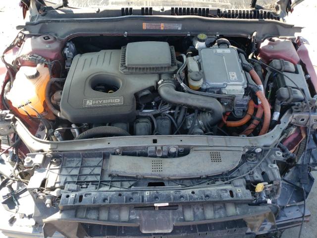 3FA6P0LU8KR167588 - 2019 FORD FUSION SE Қызыл фото 11