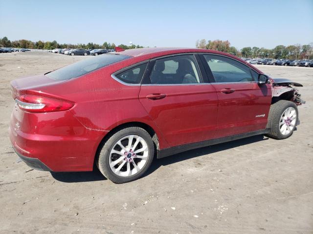 3FA6P0LU8KR167588 - 2019 FORD FUSION SE Қызыл фото 3