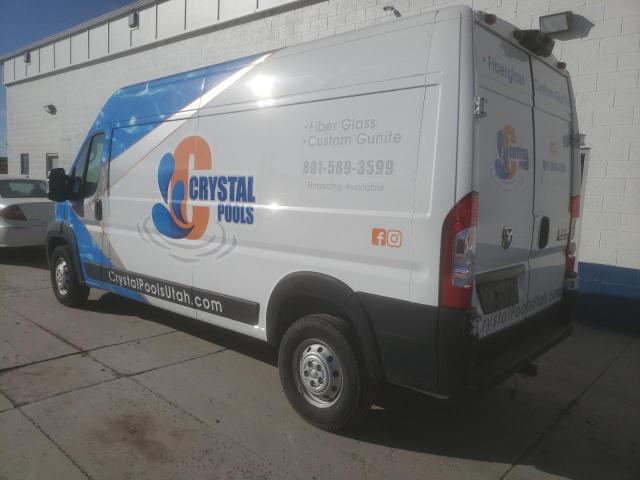 3C6LRVDG0ME530917 - 2021 RAM PROMASTER 2500 HIGH WHITE photo 2