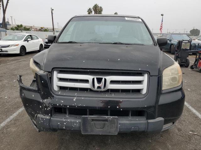 5FNYF28147B030379 - 2007 HONDA PILOT LX BLACK photo 5