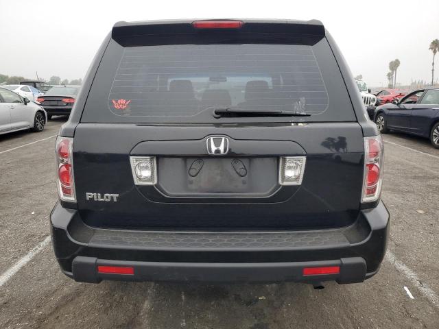 5FNYF28147B030379 - 2007 HONDA PILOT LX BLACK photo 6