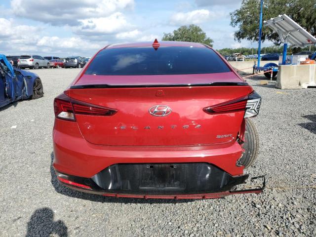 KMHD04LB2LU070744 - 2020 HYUNDAI ELANTRA SPORT RED photo 6