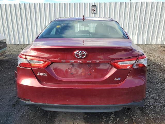 4T1C11AK6LU946368 - 2020 TOYOTA CAMRY LE BURGUNDY photo 6