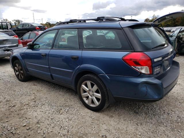 4S4BP61C687326965 - 2008 SUBARU OUTBACK 2.5I BLUE photo 2