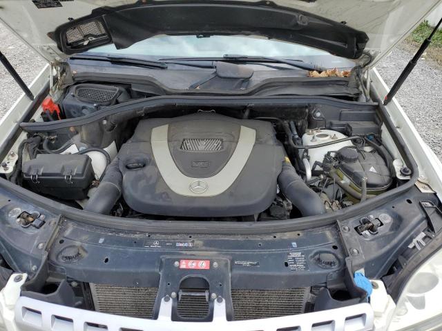 4JGBB8GB1BA676586 - 2011 MERCEDES-BENZ ML 350 4MATIC WHITE photo 12