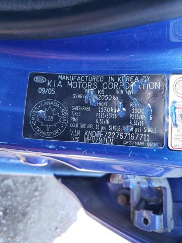 KNDJF722767167711 - 2006 KIA NEW SPORTA BLUE photo 13