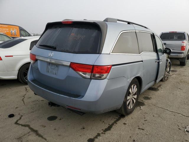 5FNRL5H69EB094277 - 2014 HONDA ODYSSEY EXL BLUE photo 3